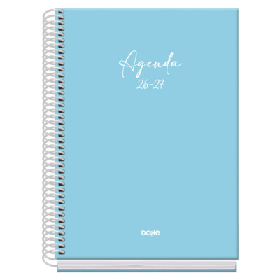 Dohe - Caja surtida Agenda Escolar 2026-2027 - Tamaño A5 - Semana vista - Serenity - Color Azul - Basic