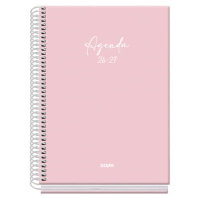 Dohe - Agenda escolar 2026-2027 - Tamaño A5 - Día Página - Serenity - Color Azul - Basic