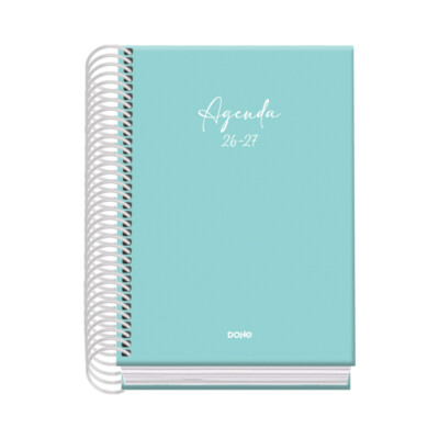 Dohe - Agenda escolar 2026-2027 - Tamaño A6 - Día Página - Serenity - Color Rosa - Basic