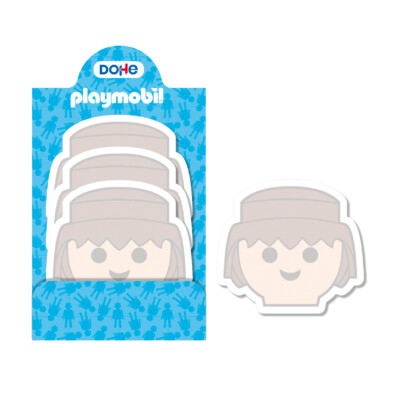 Dohe - Bloc de notas adhesivas - Modelo chico - Playmobil