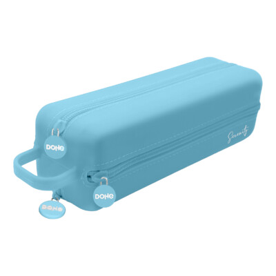 Dohe - Portatodo doble de silicona - Serenity - Azul