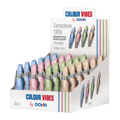 Dohe - Expositor Corrector cinta recargable - Colour Vibes