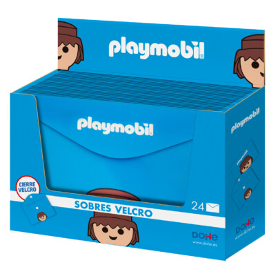 Dohe - Expositor Sobres Polipropileno Velcro - Playmobil