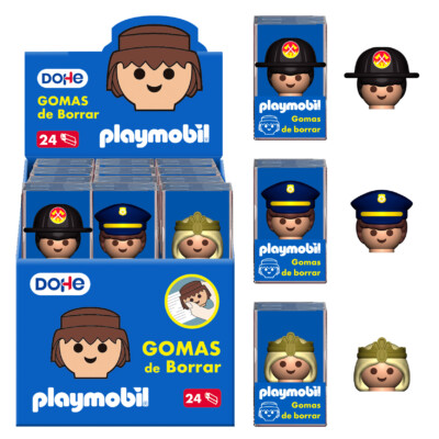 Dohe - Expositor Gomas de borrar - Surtido - Playmobil