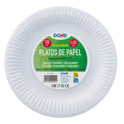 Dohe - Platos de papel - 150 pcs