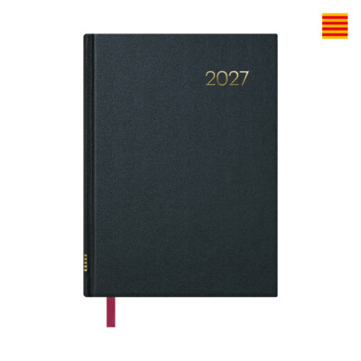 Dohe - Agenda Segovia - Semana Vista - 14 x 20 cm. - Color Negro - Catalán