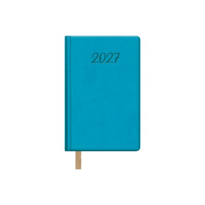 Dohe - Agenda Samba - Semana Vista Bolsillo - 8,5 x 13 cm. - Color Azul Turquesa