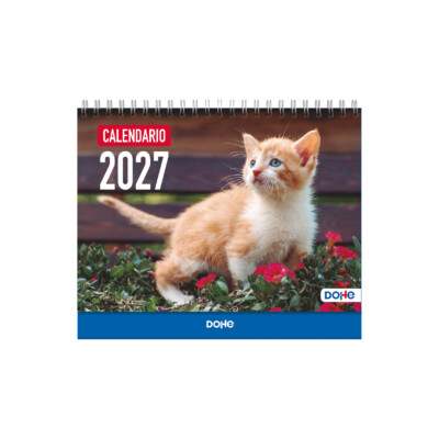 Dohe - Calendario pared - tamaño 15 x 21 cm. - Modelo Gatos