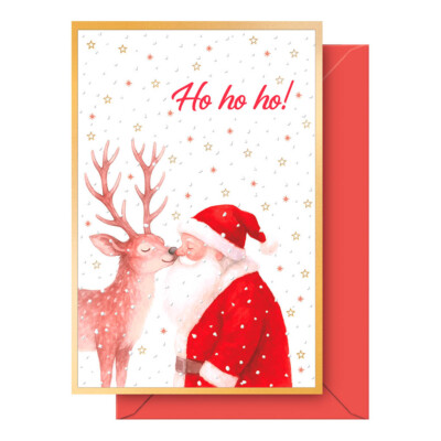 Dohe - Tarjeta de Felicitación Navideña - Tamaño 11,5 x 17 cm - Modelo Wqarm Wish
