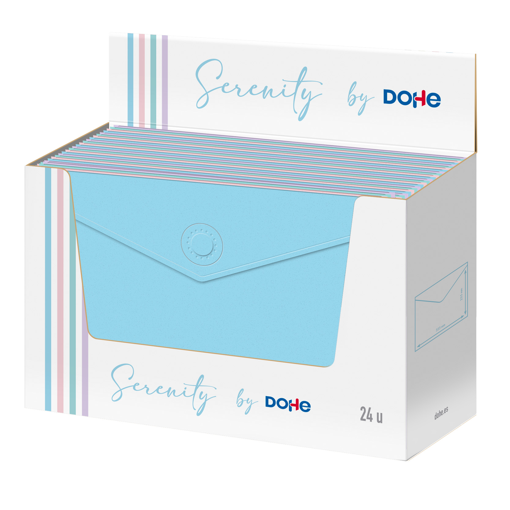 Dohe - Expositor Sobres Magnéticos - 24 unidades - Serenity - Variados