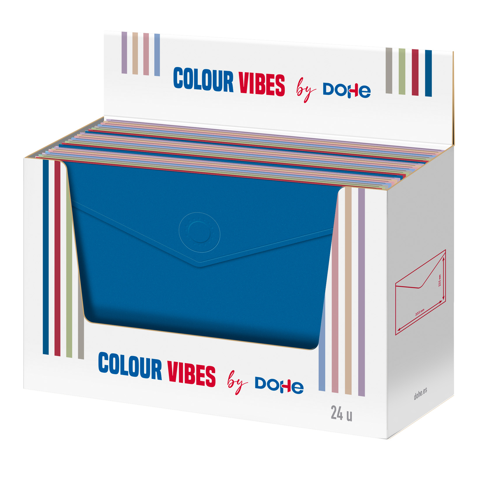 Dohe - Expositor Sobres Magnéticos - 24 unidades - Colour Vibes - Variados