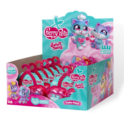 Dohe - Pack Doble Sweet Twins - Expositor de 12 unidades - Cherry Pets