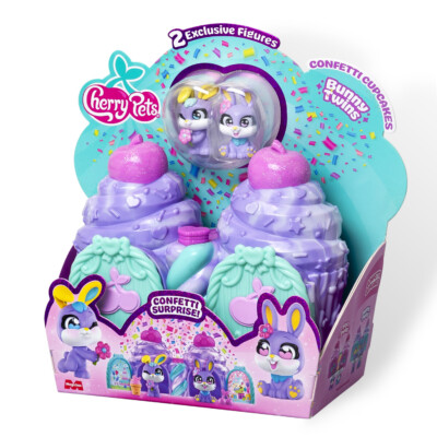 Dohe - Confetti Cupcake Bunny Twins - Cherry Pets
