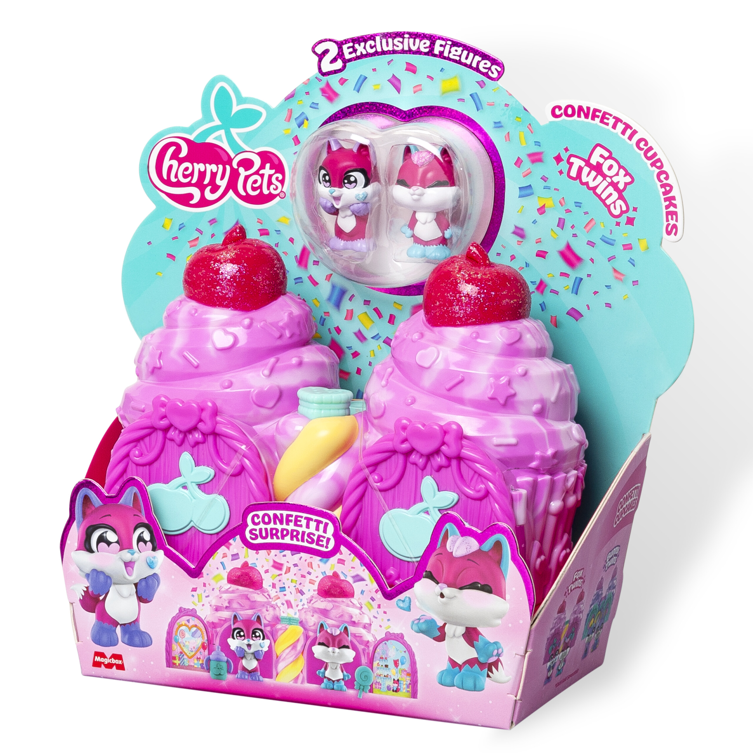 Dohe - Confetti Cupcake Fox Twins - Cherry Pets