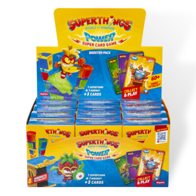 Dohe - Expositor con 12 packs- 1 Superthing + 1 Hideout + 3 tarjetas - Superthings Power