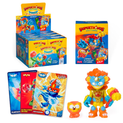 Dohe - Expositor con 9 packs - Superkid + superthing + 3 cartas  - Superthings Power
