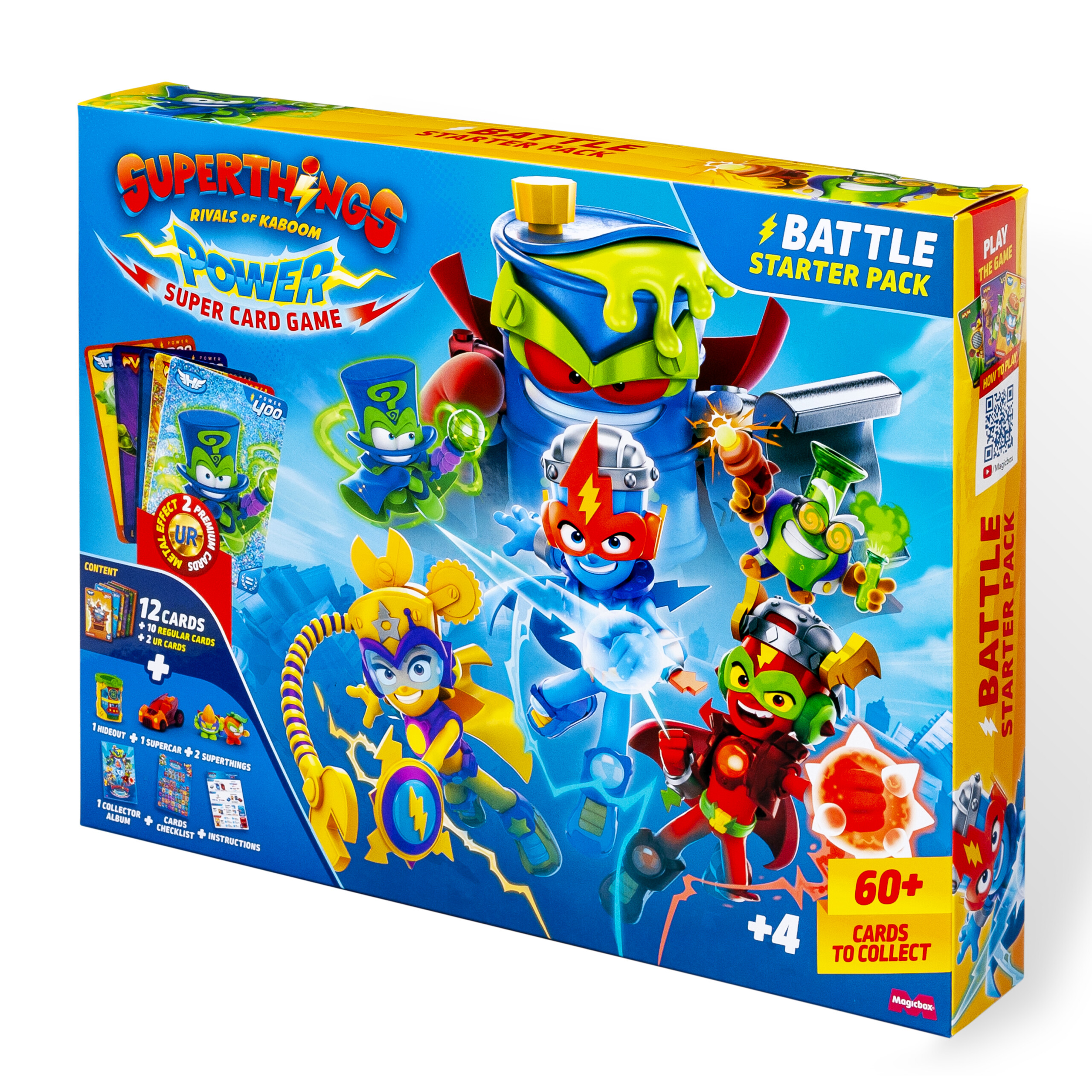 Dohe - Battle started pack - Album colecccionable con 12 cartas incluidas - Hideout + Supercar + 2 Superthings . SUPERTHINGS POWER