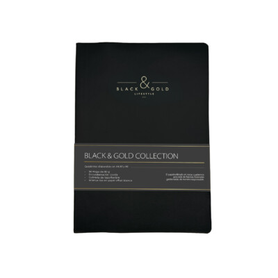 Dohe - Cuaderno Flexible A4 - Black & Gold