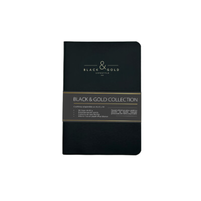 Dohe - Cuaderno Flexible A5 - Black & Gold